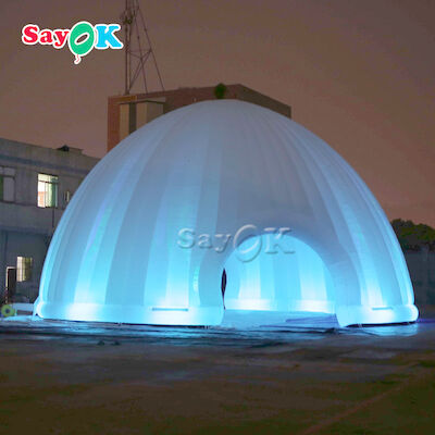 आउटडोर inflatable लॉन टेंट 15x7.5mH एलईडी लाइट Inflatable एयर टेंट कैंपिंग के लिए