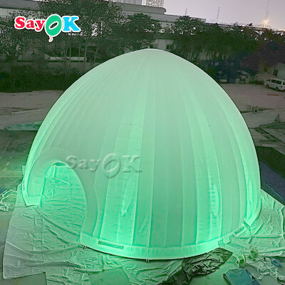 आउटडोर inflatable लॉन टेंट 15x7.5mH एलईडी लाइट Inflatable एयर टेंट कैंपिंग के लिए