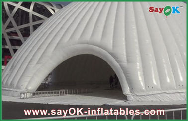वाणिज्यिक सफेद पोर्टेबल एलईडी डिस्को लाइटिंग inflatable इग्लू टेंट मोबाइल नाइट क्लब टेंट inflatable नाइट क्लब