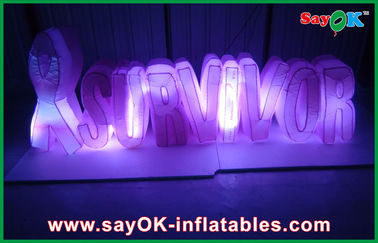स्टेज ऑक्सफोर्ड क्लॉथ Inflatable प्रकाश सजावट वाणिज्यिक Inflatable नंबर