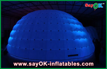 आउटडोर Inflatable गुंबद एलईडी तम्बू कस्टम परिवार कैम्पिंग बुलबुला तम्बू