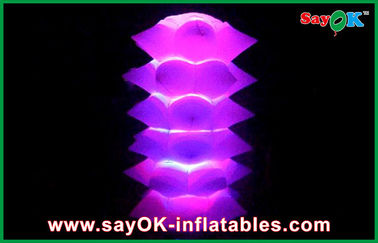 विज्ञापन के लिए एलईडी Inflatable प्रकाश सजावट के साथ क्रिसमस ट्री