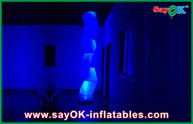 अवकाश के लिए प्रकाश Inflatable 12 अलग रंग एलईडी सजावट प्रिज्म