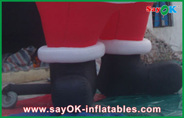 मनोरंजन के लिए Sayok विशाल क्रिसमस हवा भरने योग्य क्रिस क्रिंगल सजावट
