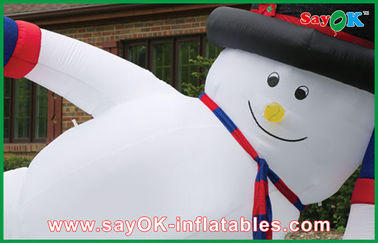विशालकाय क्रिसमस Inflatable सजावट स्नोमैन Inflatable छुट्टी सजावट