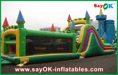 पार्क के लिए स्लाइड / Inflatable कॉम्बो के साथ कैसल आकार Inflatable बाउंसर