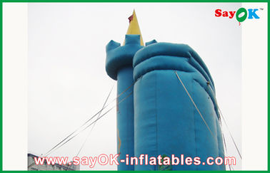 टॉडलर बाउंस हाउस अनुकूलित नीला पीवीसी inflatable बाउंस हाउस / inflatable स्लाइड