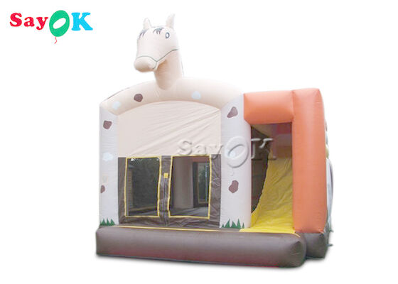 पीवीसी डबल सिलाई पिछवाड़े के लिए Inflatable घोड़ा उछाल महल