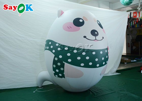 मुद्रण के साथ स्वनिर्धारित Inflatable छुट्टी सजावट सफेद ध्रुवीय भालू मॉडल
