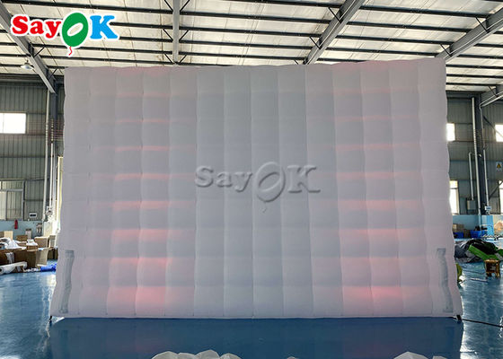एलईडी ट्यूब लाइट के साथ inflatable घन तम्बू 6.5m 21ft inflatable हवा तम्बू वर्ग मार्की