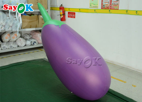 विज्ञापन प्रचार के लिए बैंगनी Inflatable बैंगन मॉडल लोगो मुद्रण