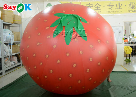 उद्घाटन समारोह के लिए 6.56 फीट लंबा स्ट्रॉबेरी आकार इन्फ्लेटेबल बैलून