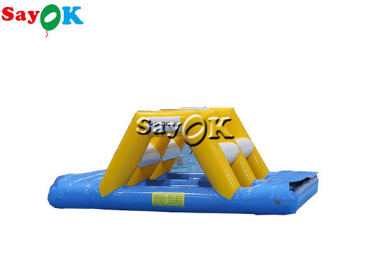 वाटर ट्राम्पोलिन खिलौने 3x2x1mH छोटे inflatable पानी के खिलौने बाधा पाठ्यक्रम खेल मेहराब पुल