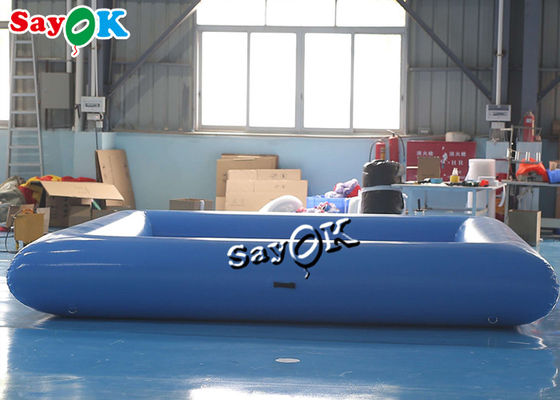 पंप के साथ inflatable पूल खिलौने नीले छोटे वाणिज्यिक बच्चे inflatable पूल 4x4x0.6mH