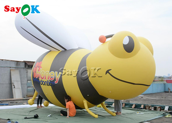 कस्टम विशालकाय Inflatable मधुमक्खी विज्ञापन स्थायी कार्टून मॉडल