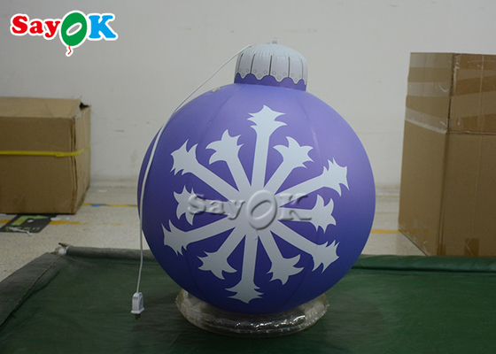 कस्टम 3m 10ft गार्डन क्रिसमस छुट्टी के लिए सजाया Inflatable गेंद