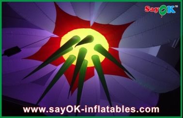 नई डिजाइन रंगीन 1.5 मीटर लटकती प्रकाश सजावट Inflatable फूल