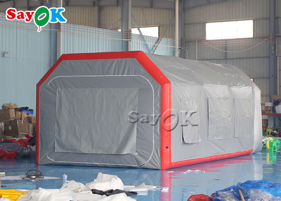 आउटडोर inflatable तम्बू ग्रे एयरटाइट inflatable एयर तम्बू ब्लास्ट अप स्प्रे बूथ कार पेंटिंग