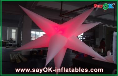 अनुकूलित पार्टी इवेंट सजावट Inflatable हैंगिंग एलईडी लाइट स्टार