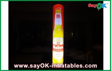विज्ञापन एलईडी Inflatable स्तंभ, लोगो मुद्रण के साथ Inflatable प्रकाश कॉलम सजावट
