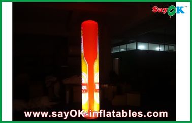 विज्ञापन एलईडी Inflatable स्तंभ, लोगो मुद्रण के साथ Inflatable प्रकाश कॉलम सजावट