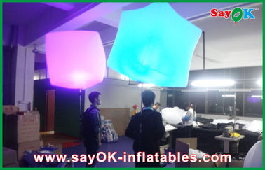 लोगो मुद्रण के साथ विज्ञापन एलईडी Inflatable बैकपैक बॉल