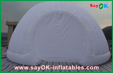 मजबूत ऑक्सफोर्ड कपड़े गुंबद inflatable तम्बू, वाणिज्यिक inflatable गोलता तम्बू पार्टी तम्बू एलईडी प्रकाश के साथ