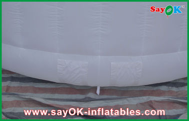 मजबूत ऑक्सफोर्ड कपड़े गुंबद inflatable तम्बू, वाणिज्यिक inflatable गोलता तम्बू पार्टी तम्बू एलईडी प्रकाश के साथ