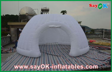 मजबूत ऑक्सफोर्ड कपड़े गुंबद inflatable तम्बू, वाणिज्यिक inflatable गोलता तम्बू पार्टी तम्बू एलईडी प्रकाश के साथ