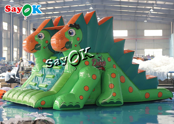 बाह्य मनोरंजन पार्क के लिए वाणिज्यिक inflatable उछल स्लाइड बच्चे inflatable पीवीसी डायनासोर सूखी स्लाइड