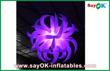 नए साल की सजावट के लिए सफेद Inflatable प्रकाश सजावट Inflatable फूल