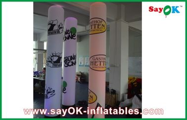 2 एम पार्टी विज्ञापन Inflatable एलईडी कॉलम स्तंभर Inflatable प्रकाश सजावट विज्ञापन