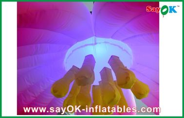 पार्टी के लिए 1.5 मीटर गुलाबी हैंगिंग Inflatable एलईडी फूल Inflatable प्रकाश