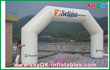 सफेद 6 एक्स 3 एम Inflatable आर्क, Inflatable पीवीसी विज्ञापन होटल आर्क