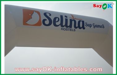 सफेद 6 एक्स 3 एम Inflatable आर्क, Inflatable पीवीसी विज्ञापन होटल आर्क