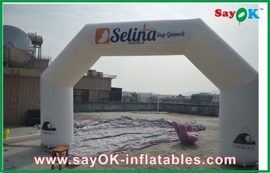 सफेद 6 एक्स 3 एम Inflatable आर्क, Inflatable पीवीसी विज्ञापन होटल आर्क