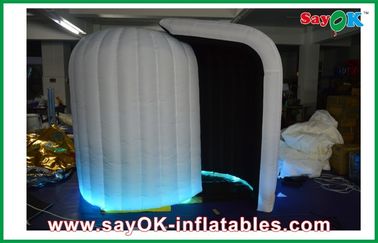 बड़ी एलईडी रोशनी Inflatable फोटो बूथ / 210 डी मजबूत ऑक्सफोर्ड कस्टम Inflatable उत्पाद
