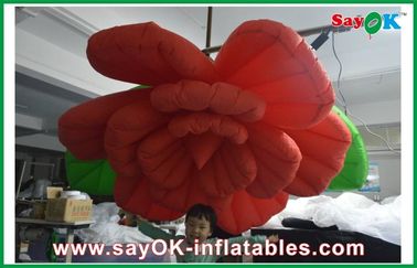वेडिंग Inflatable प्रकाश सजावट / लाल Inflatable फूल प्रकाश