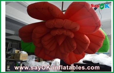 वेडिंग Inflatable प्रकाश सजावट / लाल Inflatable फूल प्रकाश