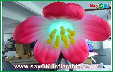 1.5 मीटर व्यास Inflatable प्रकाश सजावट फूल / inflatable फूल प्रकाश