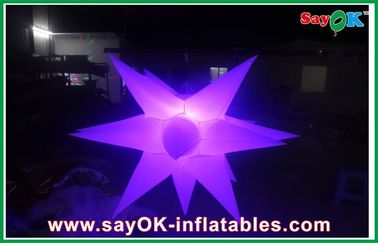 1.5 मीटर व्यास Inflatable एलईडी प्रकाश सजावट Inflatable स्टार सजावट
