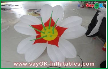 पार्टी के लिए व्हाइट 1 9 0 ऑक्सफोर्ड कपड़ा विशालकाय Inflatable सजावट फूल एलईडी प्रकाश