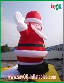 क्रिसमस जायंट सांता क्लॉस Inflatable कार्टून अक्षर सजावट लाल