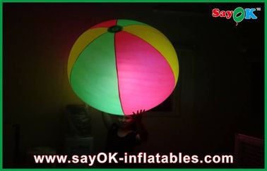 एलईडी प्रकाश के साथ 2 मीटर घटना व्यास बॉल Inflatable प्रकाश सजावट