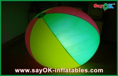 एलईडी प्रकाश के साथ 2 मीटर घटना व्यास बॉल Inflatable प्रकाश सजावट