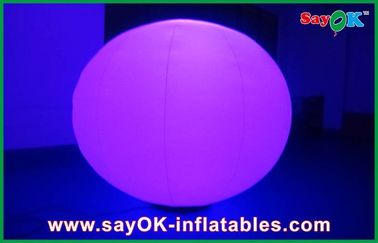किराए पर व्यापार आउटडोर Inflatable सजावट, गोल गेंद Inflatable एलईडी लाइट