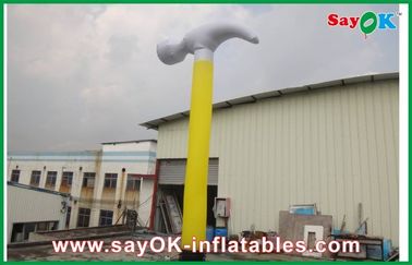 ऊंचाई 3 मीटर Inflatable एयर नर्तकी रिप-स्टॉप नायलॉन कपड़ा Inflatable हथौड़ा