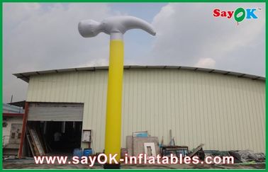 ऊंचाई 3 मीटर Inflatable एयर नर्तकी रिप-स्टॉप नायलॉन कपड़ा Inflatable हथौड़ा