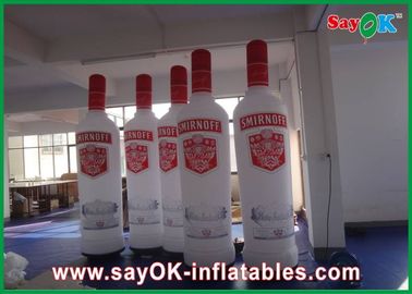 लोगो प्रिंटिंग के साथ विज्ञापन 3 - 6 मीटर Inflatable शराब की बोतल