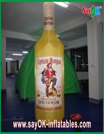पॉलिएस्टर पीला Inflatable शराब की बोतल / वाणिज्यिक ग्रेड inflatables